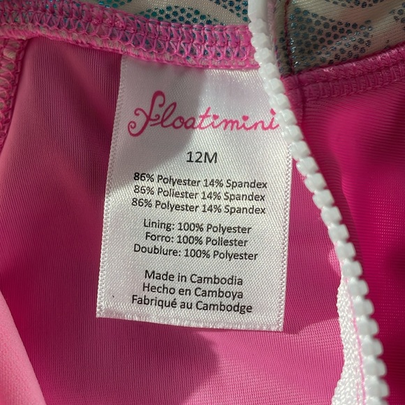 Floatimini Mermaid Swimsuit 12M - Picture 4 of 6